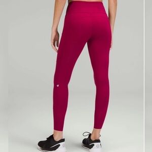 Lululemon Fast & Free Tech Fleece High Rise Leggings with Pockets 12 14 NWT